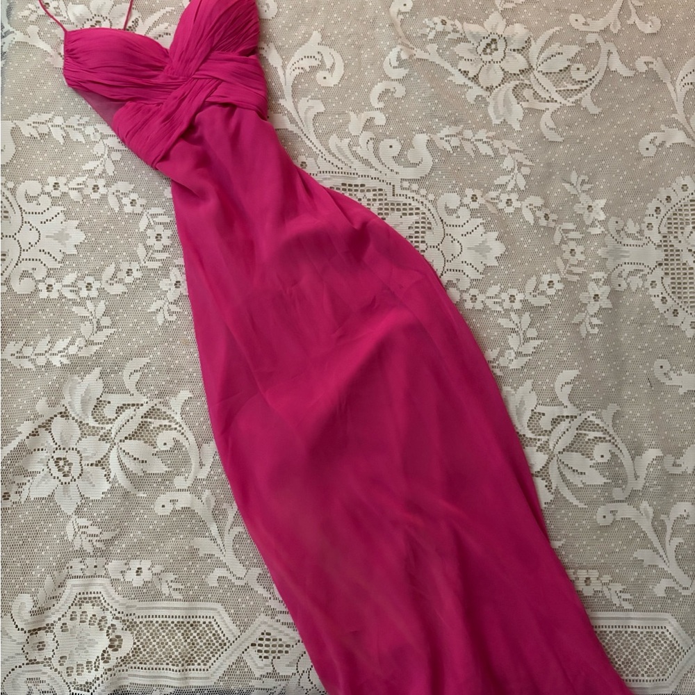 vintage Y2K 100% silk pink cache dress! - Picture 7 of 7